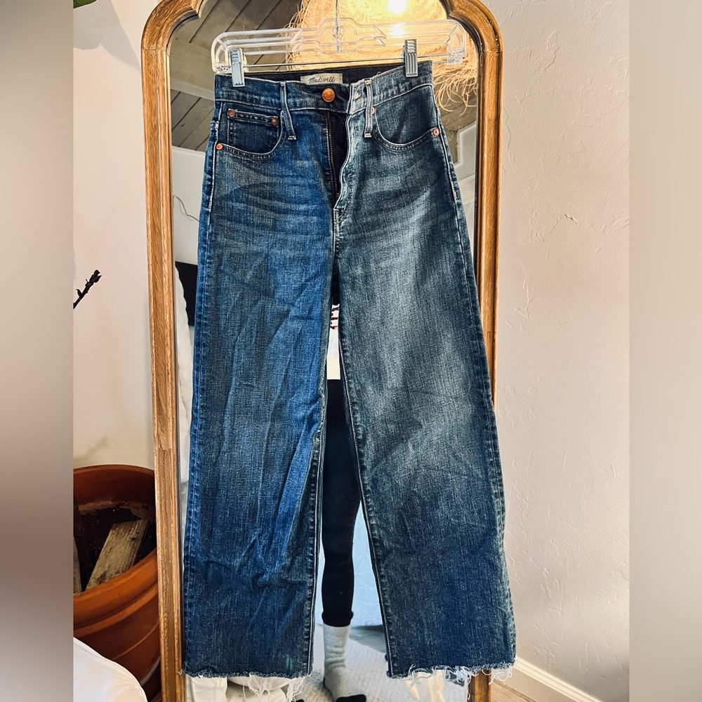 Madewell slim wide leg crop size 24